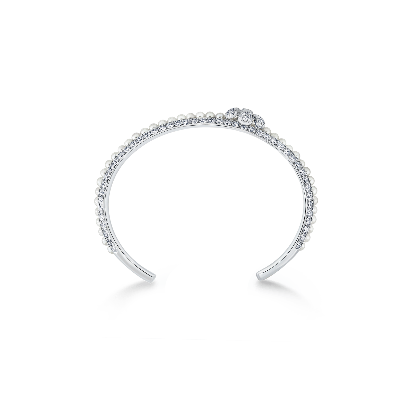 Pearl Rose Flower Bangle - David Morris