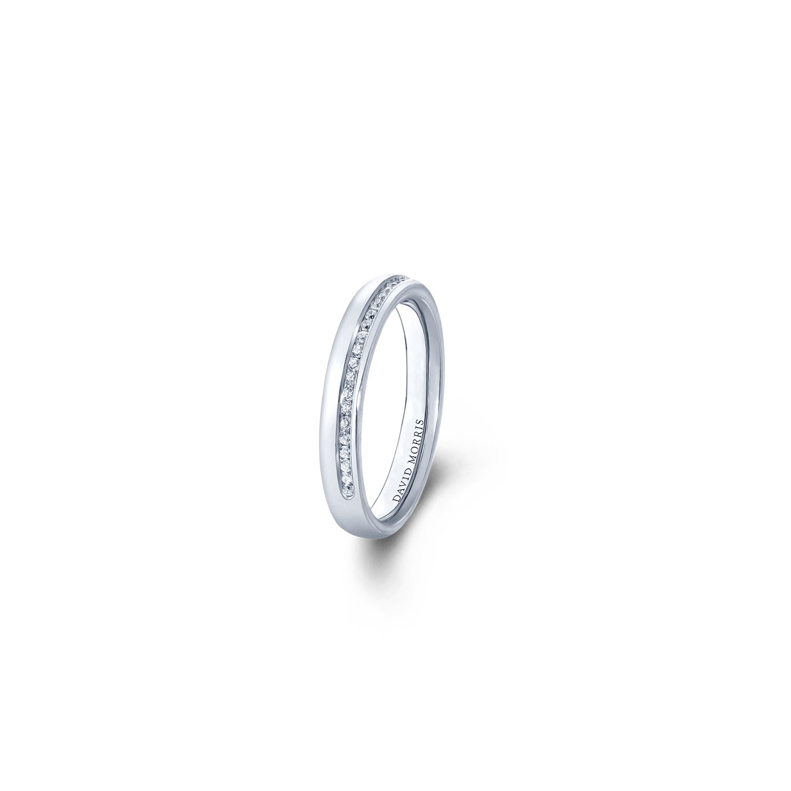 Single Row Slim Diamond Band