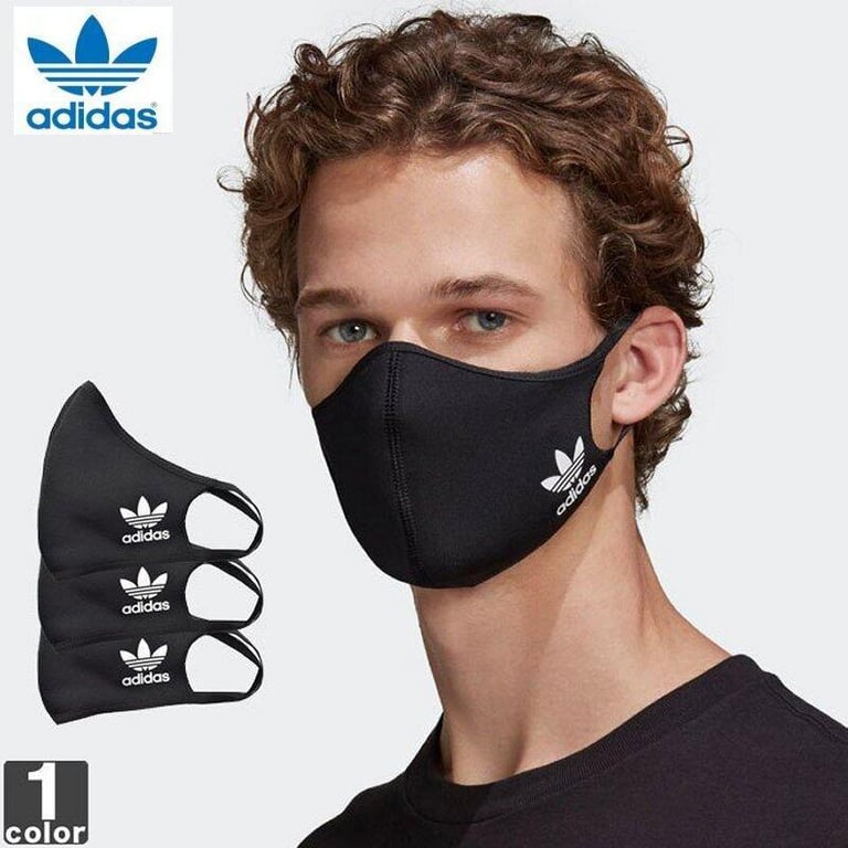 adidas Originals Sports Face Covers HB7856 Black 3 Pack Facial Mask