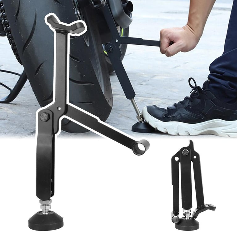 Tire Repairing Tool Energy Saving Portable Lifting Frame for Dirt Bike Motorcycle Wheel Support Side Stand Paddock Stable Swingarm Lift Foldable