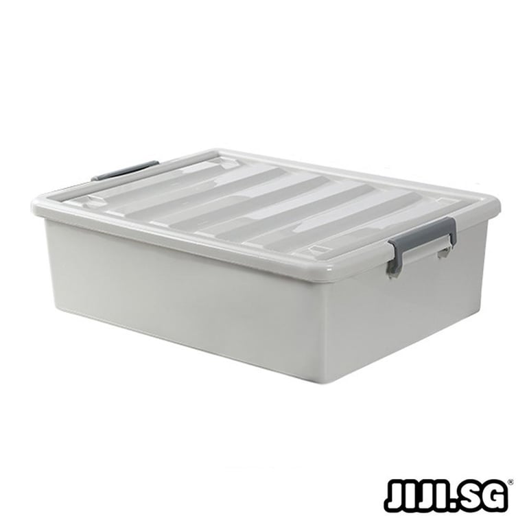 (JIJI.SG) UDON Under Bed Storage Box - Storage / Box / Transparent / Under Bed / Multi-Purpose / Slim / Organizers / jt