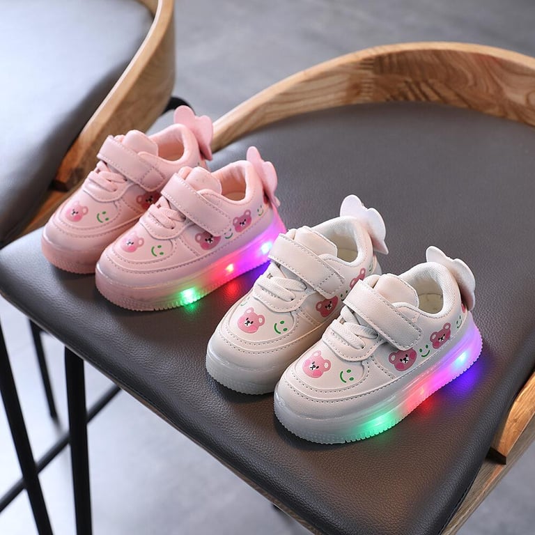 Baby Light-on Shoes 1-6 Years Old 3 Children's Shoes Boys Board Shoes Girls Casual Shoes Soft Bottom Baby Toddler Shoes
