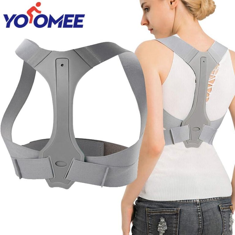 Yoomee Back Posture Corrector for Women Men,Adjustable Back Support Belt Shoulder Brace for Hunching & Slouching Improvement  Relieve Upper Back Pain Back Straightener Posture Correction Trainer