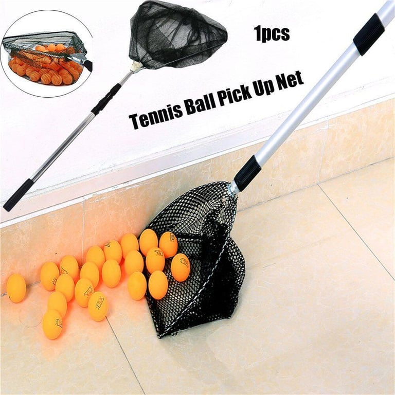 MOQIA Hot Sale Foldable Extendable Professional Telescopic Aluminium Pole Ping Pong Ball Picking Table Tennis Ball Picker Net Table Tennis Accessories