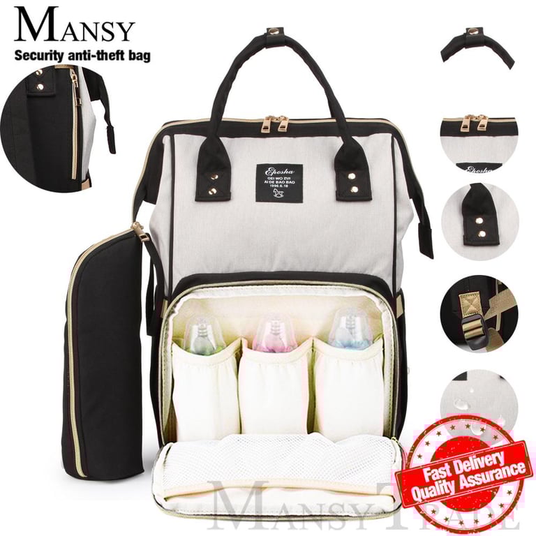New Upgraded Fashion Mummy Maternity Nappy Bag Large Capacity Baby Bag Mother bag Travel Backpack Nursing Bag Baby Care Diaper Bag - intl