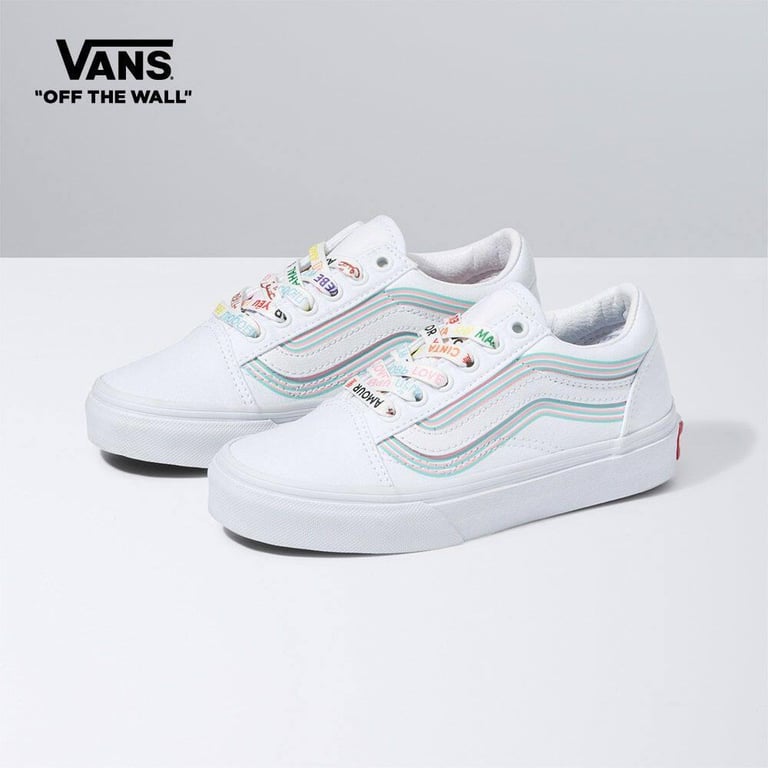 Vans Pride Kids Old Skool (US Size) WHITE VN0A7Q5FB5U1
