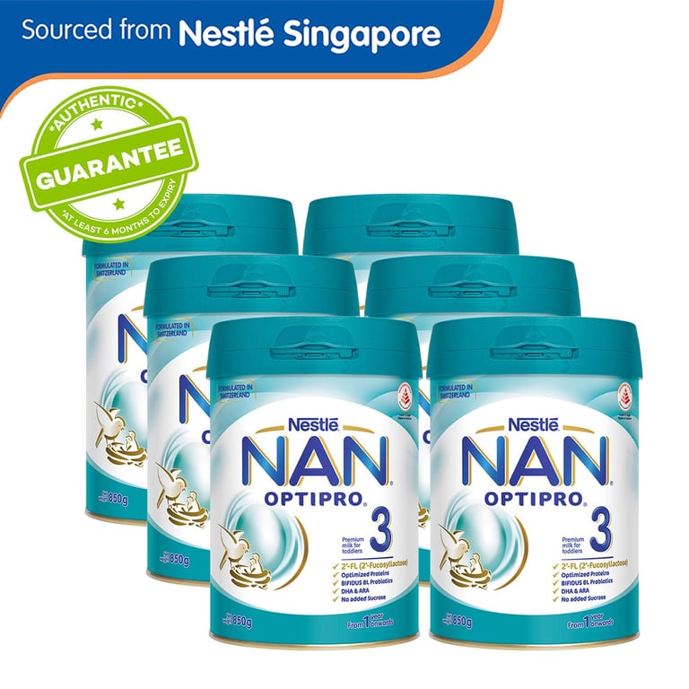 Nestle NAN OPTIPRO 3 Growing Up Milk 850g x 6 (Carton)