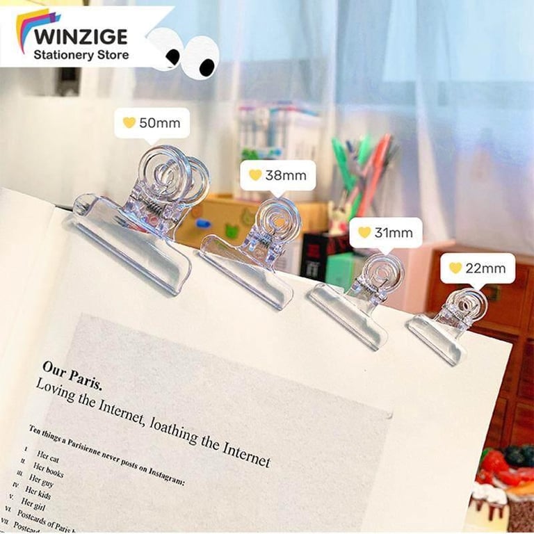 Winzige Ins Binder Clip Transparent Bill Clip Stationery Office Supplies
