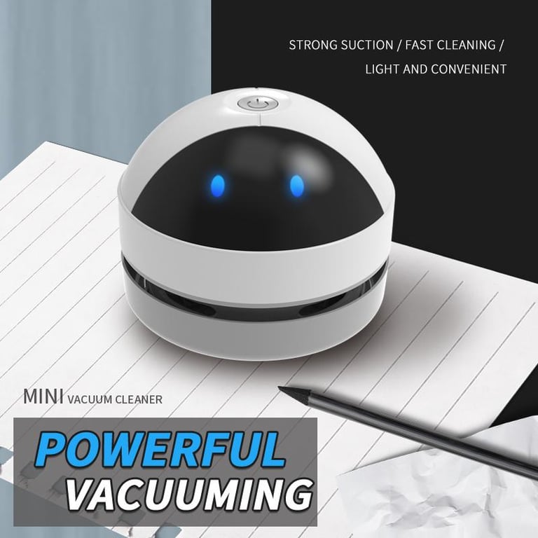 Mini Vacuum Cleaner Automatic Portable USB Charging Keyboard Desktop Cleaner Office Desk Home Table Sweeper Dust Removal