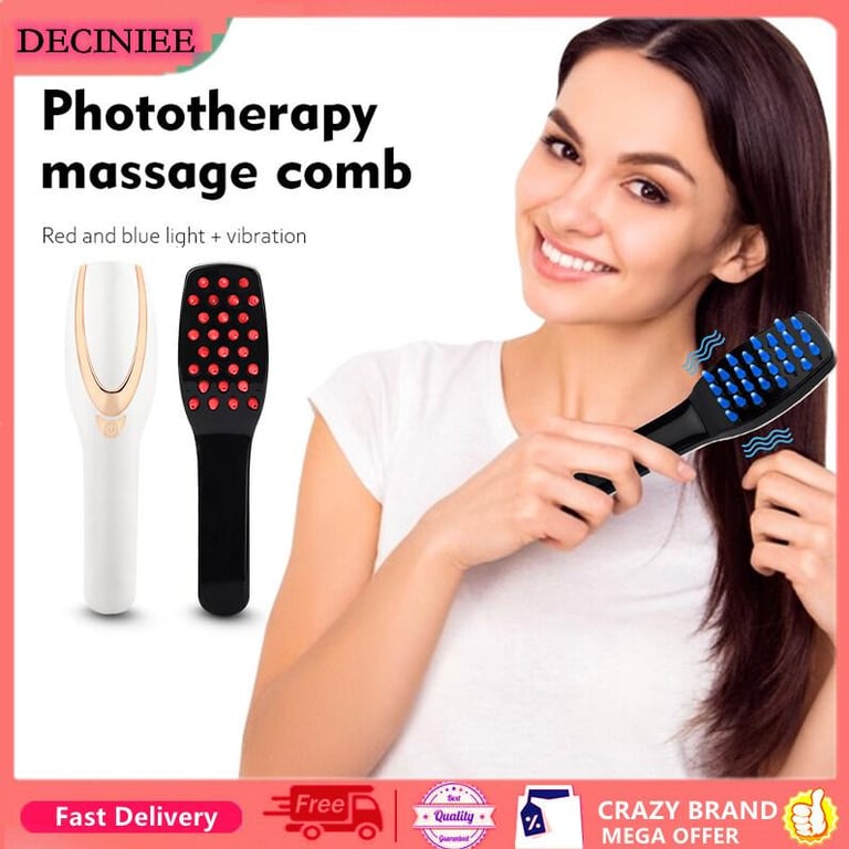 Laser Electric Infrared Ray Growth Laser Anti Hair Loss Hair Brush for Hair Growth Head Massage Comb Hair Care Therapy