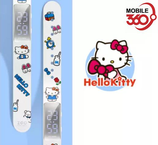 100% Authentic Hello Kitty POKEMON Smart Watch ZGO Student Waterproof Children's Kitty Electronic Intelligent Sports Bracelet Alarm Clock LED Display GH-6262-ISG20