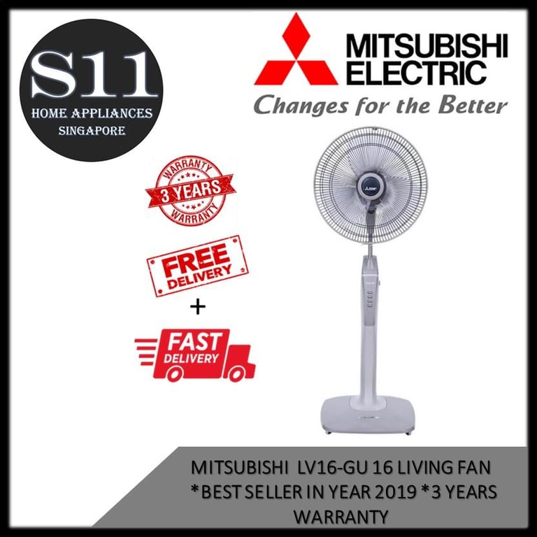 Mitsubishi LV16-GA 16  Living Fan * 3 YEARS WARRANTY * YEAR 2022 MODEL * READY STOCK