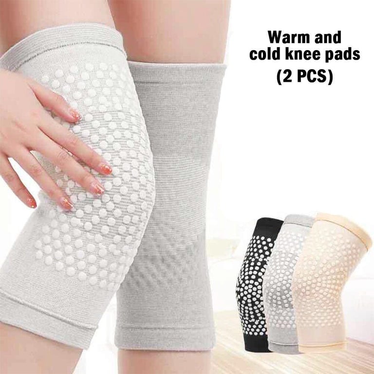 1 pair Warm Knee Brace Wormwood Self Heating Knee Pads Support for Joint Pain Relief Injury Recovery Old Cold Legs Joint Pain Elderly Cold Protection in Autumn and Winter