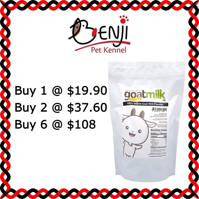 (Bundle) AtasCo. 100% Whole Goat Milk Powder for Dogs & Cats 400g