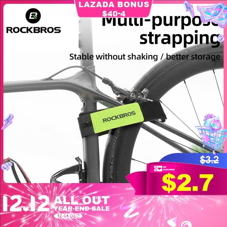 ROCKBROS Bike Luggage Bandage Multifunction Adjustable Nylon Folding Bicycle Fixed Rope Bike Accessories