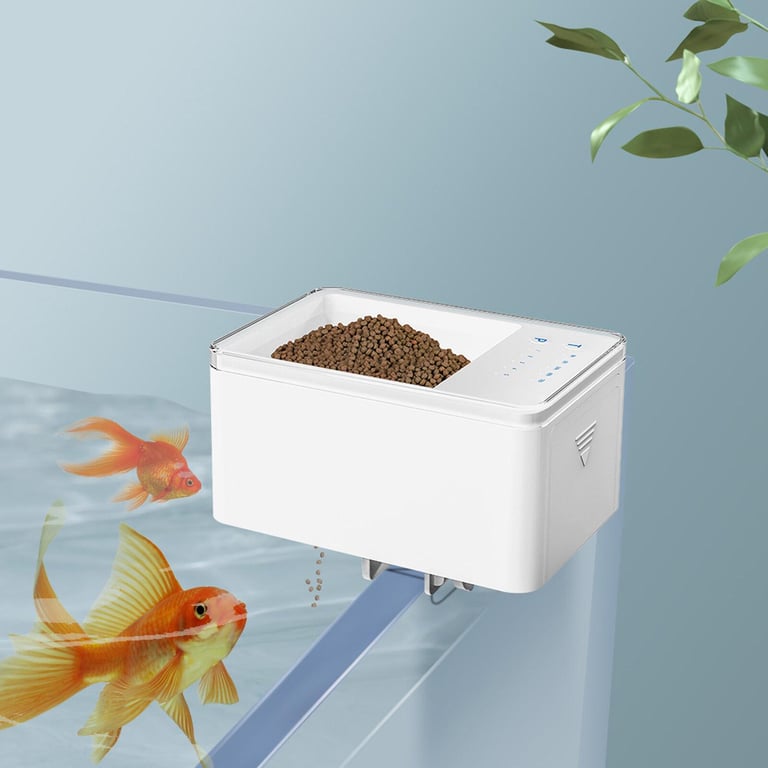 Automatic Fish Feeder Smart Digital Fish Food Dispenser Timer Fish Feeder 70ml Batterys Operated Auto Feeding for Fish Tanks and Aquariums