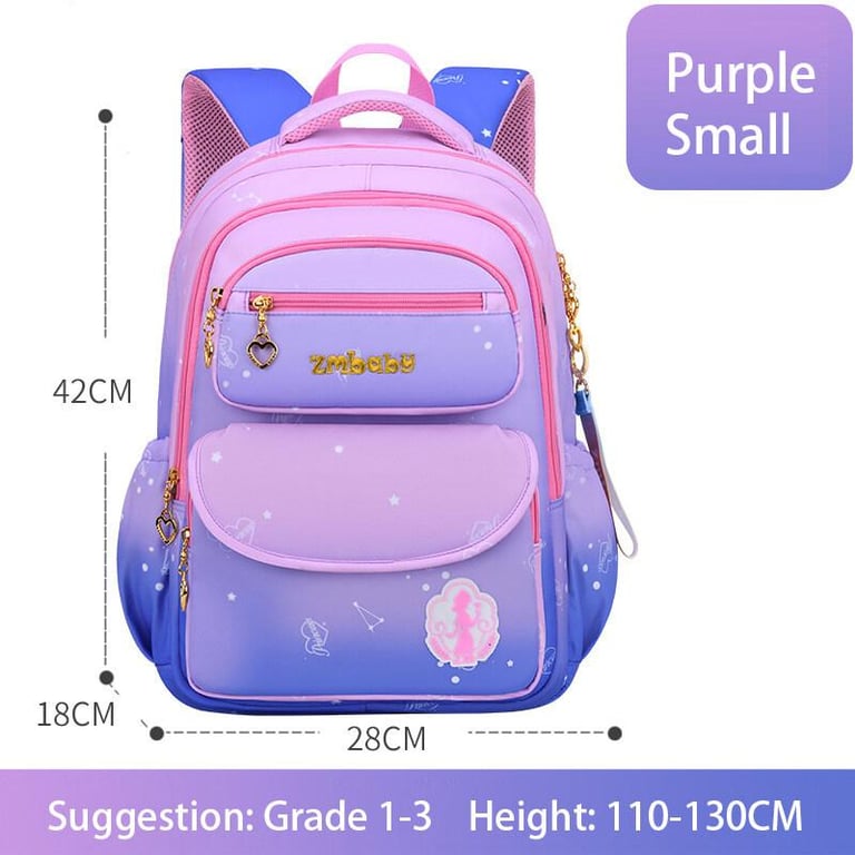 Girls Backpack New INS Gradient High Quality Primary School Bags Waterproof Backpacks Burden Relieving Schoolbags