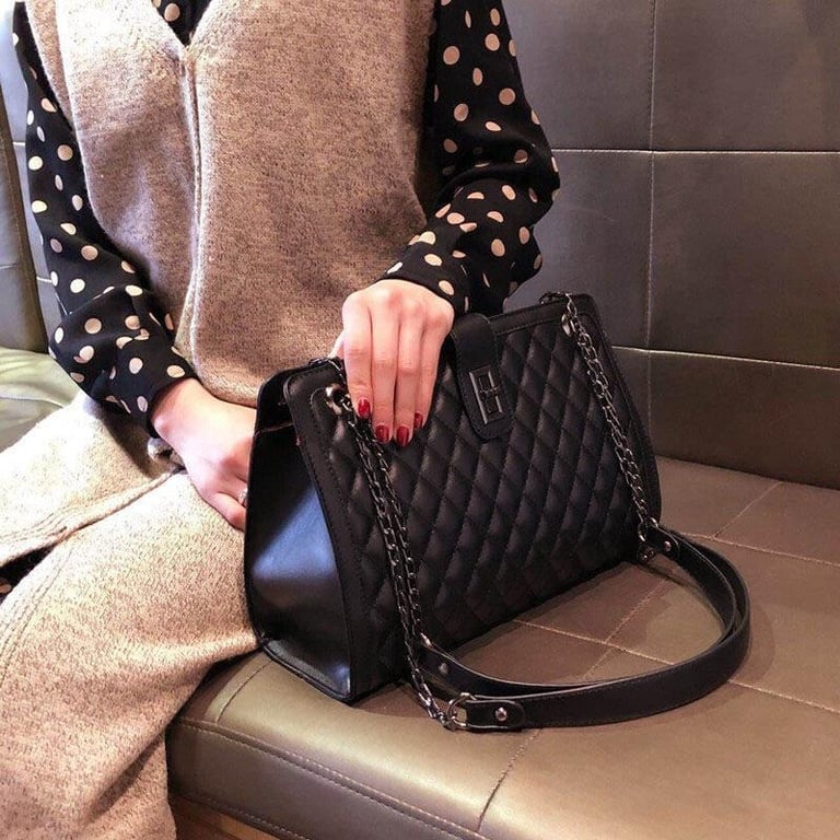 High-End Sense Bag Women's 2022 Spring New Diamond Pattern Chain Shoulder Bag Crossbody Bag Women's Large Capacity Handbag