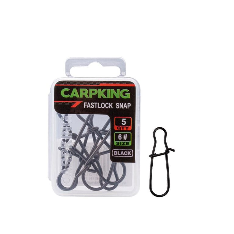Kingdom CARPKING Stainless Steel Fishing Connector Fast Clip Lock Snap Pin Fastlock Accessories Tackle Quick Change for Terminal Tackle
