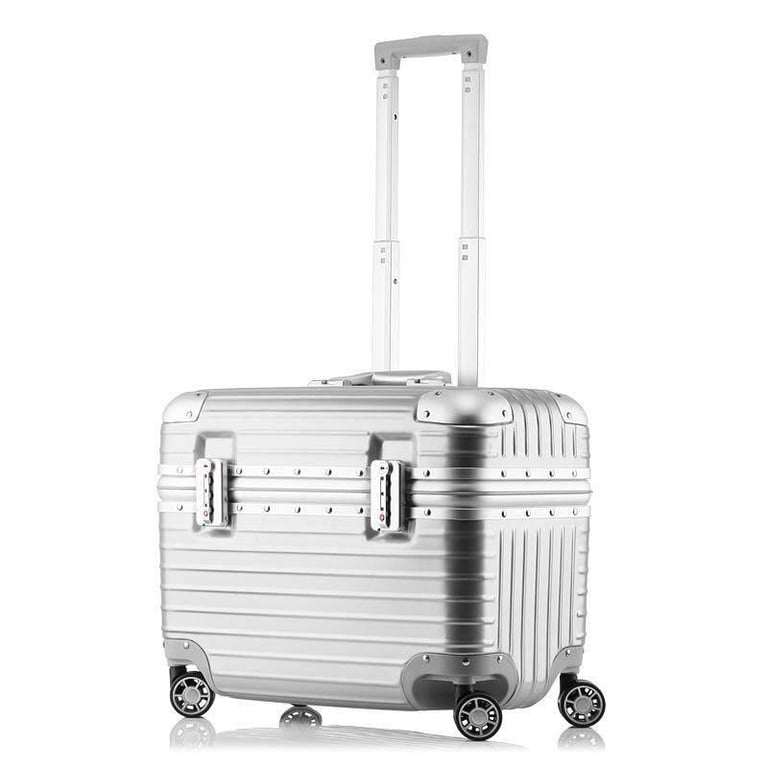 18inch Aircraft captain chassis fashion camera box make up box aluminum frame luggage men and women universal wheel travel trolley box