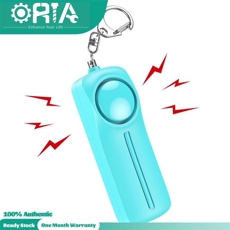 ORIA Safe Sound Personal Alarm, 130dB Personal Alarm Keychain, Emergency Safety Alarm with LED Lights for Elderly, Kids, Women, Men, Black