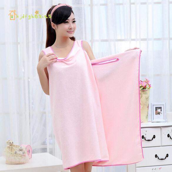 KJDF Wearable Super Absorbent Microfiber Bath Spa Towel Beach Body Wrap Washcloth#【Fast delivery】