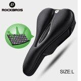 ROCKBROS Silicone Bicycle Saddle Hollow Breathable MTB Bike Seat Cushion Cover Mat Silica gel Saddle Cycling Accessories Part