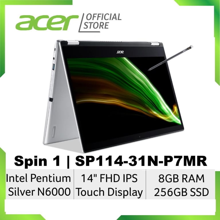 Acer Spin 1 SP114-31N-P7MR 14 Inches FHD IPS Convertible Touch Screen Laptop with stylus