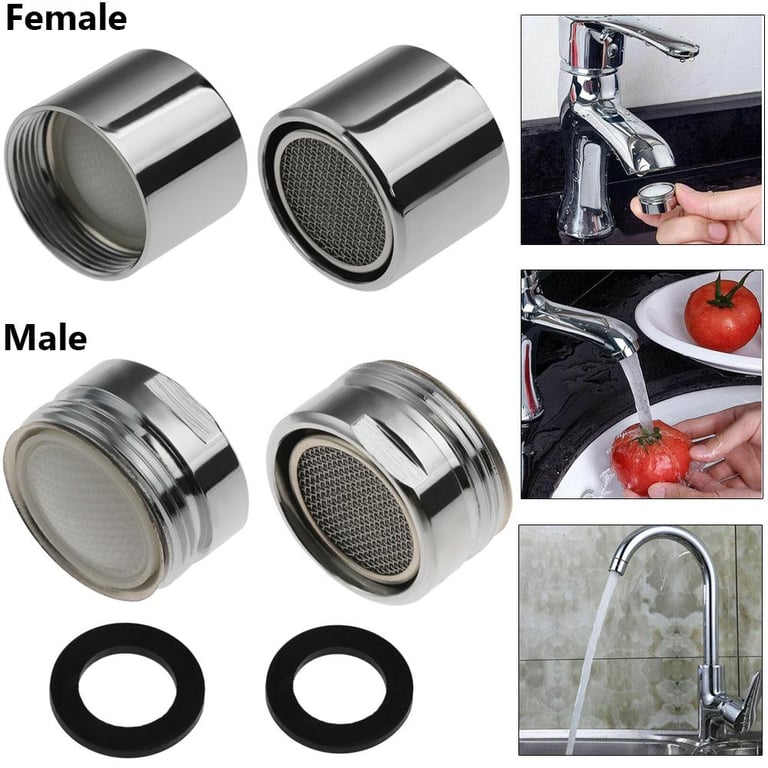 Water Saving Tap Aerator Faucet Male Female Nozzle Spout End Diffuser Filter