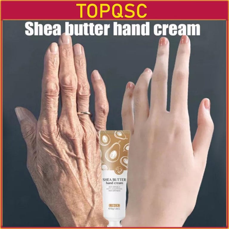 TOPQSC Shea Butter Hand Cream Moisturizing Anti Wrinkles Anti Dryness Anti Chapping Soften Skin Hand Care 30g
