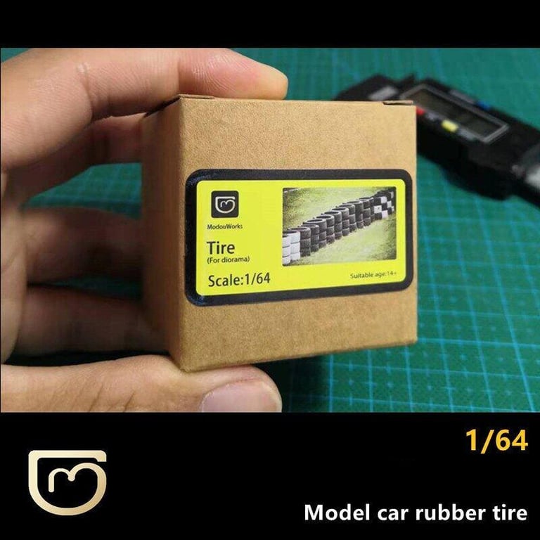 1/64 1/43 1/36 1/32 1/28 1/24 1/18 Model Car Rubber Tires 12Mm/18Mm/20Mm/24Mm/28Mm/38Mm Diameter Tire Scene Accessories Toy Cars