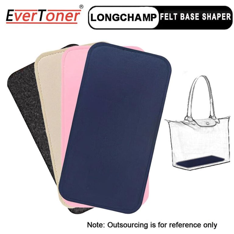 EverToner Felt Base Shaper Fits For LongChamp Le Pliage Handle bag Cosmetic Bag Felt Makeup Bag Support Pad