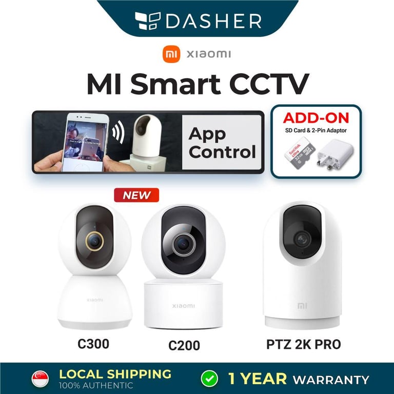 【HOT】Xiaomi Mijia MI C200/C300/2K Pro IP Surveillance Camera 1080P/1296P Resolution Home CCTV Security WiFi Cam Full HD - Global Version