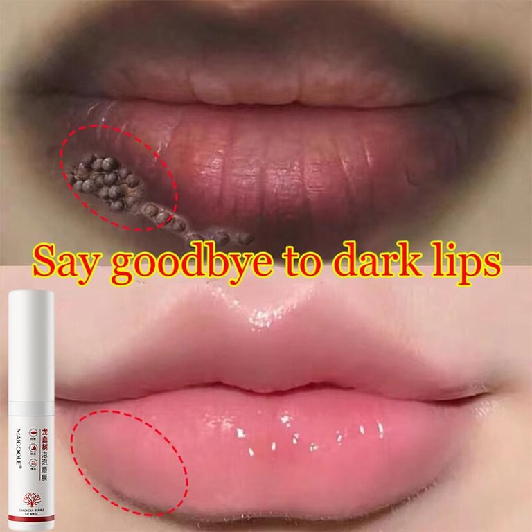 Lip Mask Lip Balm For Dark Lips Dry Lips 7.5ml Pink Essence Lip Mask *Nourish & Repair Dark Dull Dry Cracked Chapped Lips* *Overnight Exfoliating Peeling Lip Gel* Fade Fine Lines Lighten Melanin Lip Scrub Lip Care For Women