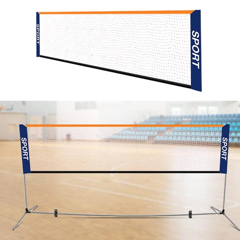Daywolf Portable Badminton Net Set - for Tennis, Soccer Tennis, Pickleball, Kids Volleyball - Easy Setup Nylon Sports Net