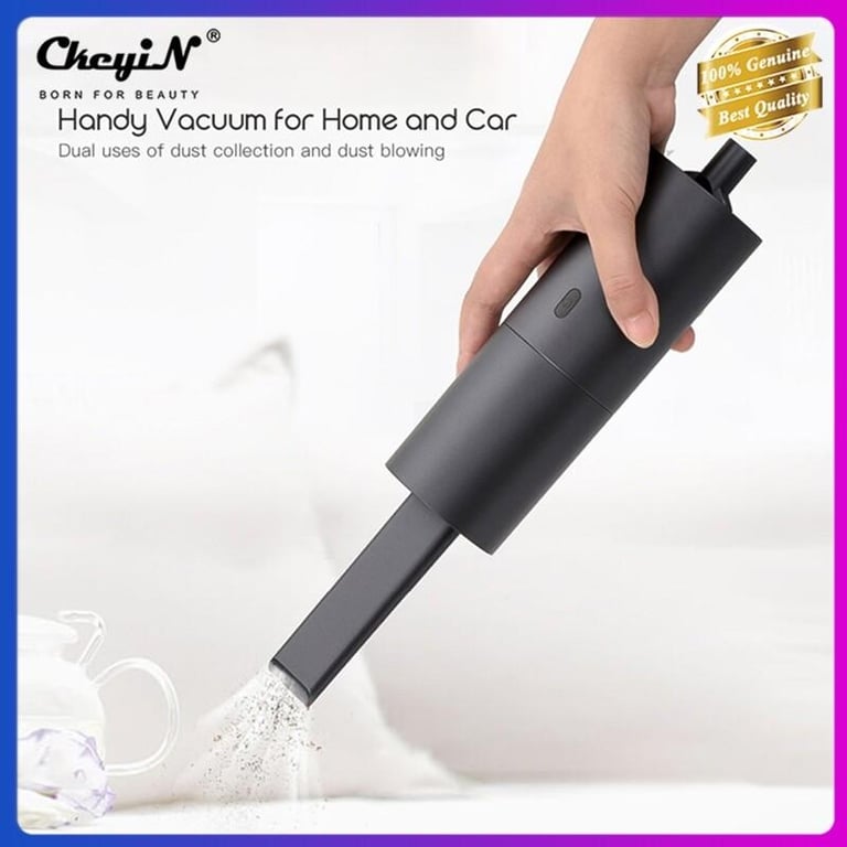 CkeyiN Mini Vacuum Cleaner USB Rechargeable Portable Cordless Vacuum Blower & Cleaner Dual-Use Handheld Aspirateur for Car and Home Use JD053-B
