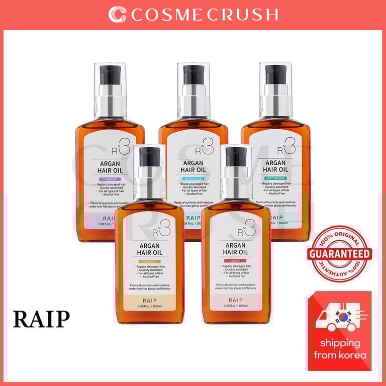 RAIP R3 Argan Hair Oil Essence 100ml 5type