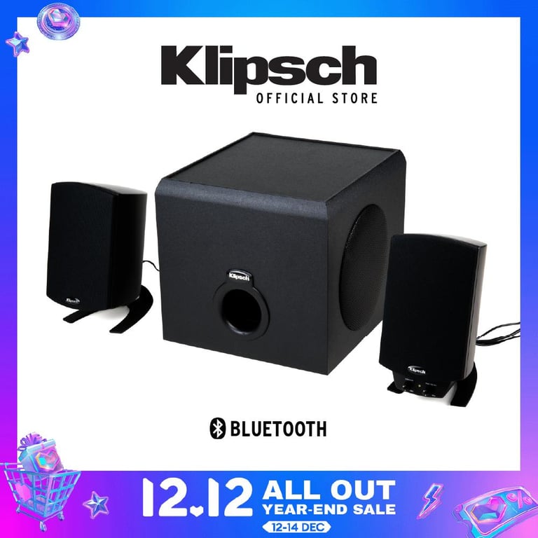 Klipsch Promedia 2.1 Bluetooth Speaker (For Gaming, Movies and Music)