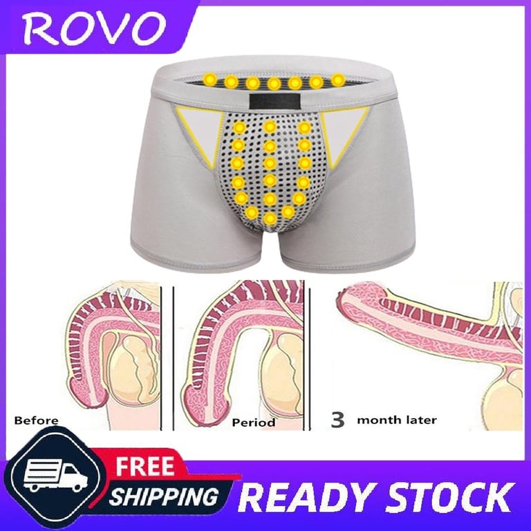 Men's Physiological Underwear Men Enlargement Underpants Health Boxer Shorts Tourmaline Prostate Magnetic Therapy