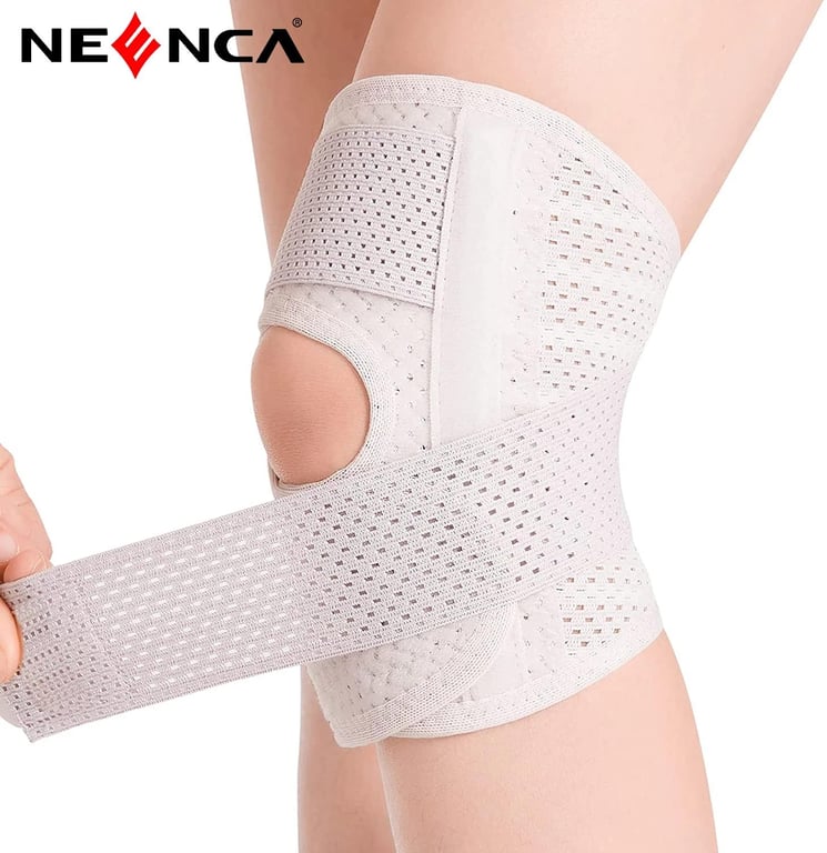 NEENCA Knee Brace, Adjustable Compression Knee Support Brace for Men & Women, Open Patella Knee Wrap for Knee Pain, Swollen,Meniscus Tear,ACL,PCL,MCL,Joint Pain Relief, Injury Recovery.