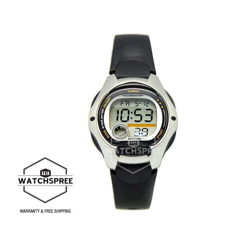 [Watchspree] Casio Standard Digital Black Resin Band Watch LW200-1A [Kids]
