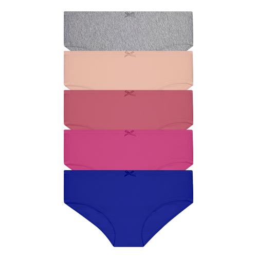 HUSH PUPPIES 5PCS LADIES PANTIES | 95% COTTON 5% SPANDEX | SUMMER MIDI| #038962