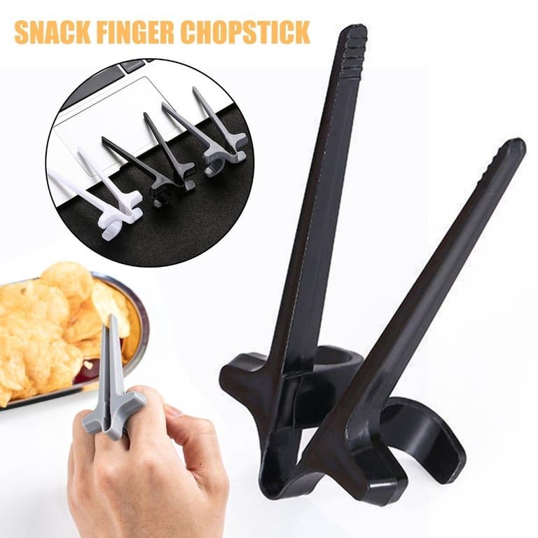 KPL Snack Finger 0 Dirty Hand Chopsticks Reusable Food Potato Chips Finger Tongs Kids Lazy Chopsticks