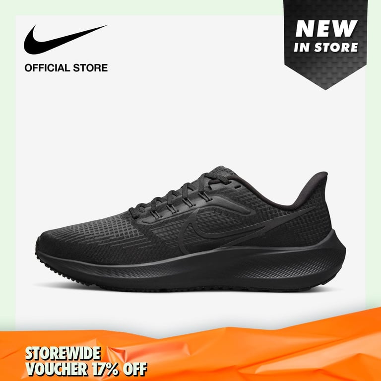 Nike Men's Air Zoom Pegasus 39 Road Running Shoes - Black