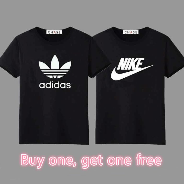 (two pieces) popular logo plus-size men's wear with short-sleeved t-shirts and tops