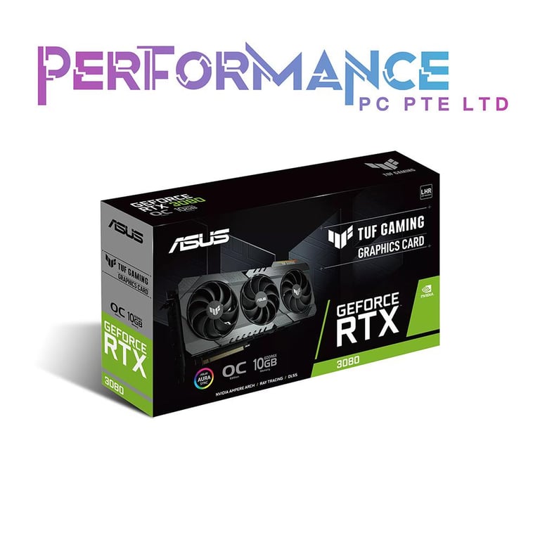 ASUS TUF Gaming GeForce RTX 3080 RTX3080 V2 OC/Non OC Edition 10GB GDDR6X with LHR (3 YEARS WARRANTY BY AVERTEK ENTERPRISES PTE LTD / BAN LEONG TECHNOLOGIES PTE LTD)