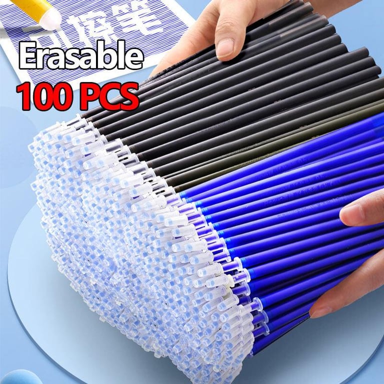100 PCS Erasable Gel Pens Ink Refills 0.5 mm Magic pen Fine tip Stationery School supplies