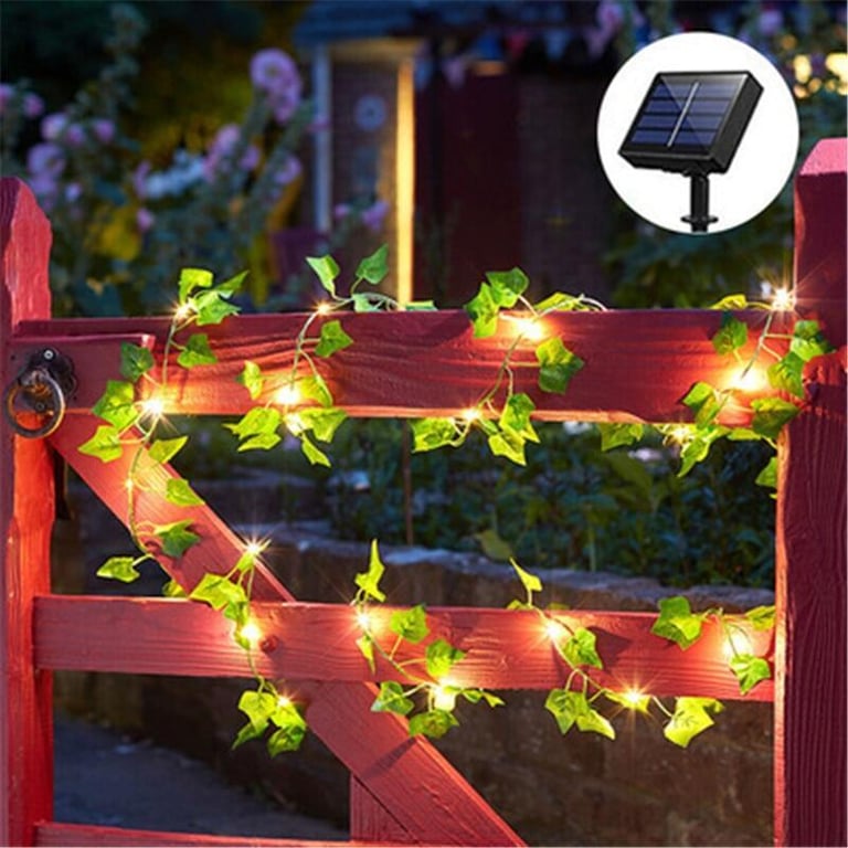 ♥Ready Stock +FREE♥ Solar Lights Maple Leaf Fairy Lights LED Waterproof Outdoor Garland Solar Lamp Christmas for Garden Decoration Lamp Patio Light