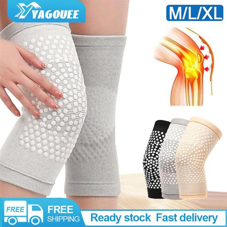 2PCS Self Heating Support Knee Pad Protective Arthritis Joint Injury Recovery Pain Relief Belt Knee Massager Warm Knee Brace