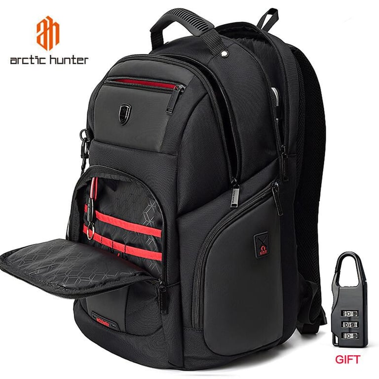 ARCTIC HUNTER Waterproof Backpack Men's Laptop Backpack School Bag for Teenagers Rucksack Large Travel Backpacks 40L